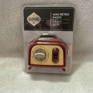 Vintage‎ Red Radio Look Mini Retro FM Hi-Fi Sound Auto Scan Pull Up Antenna 2018